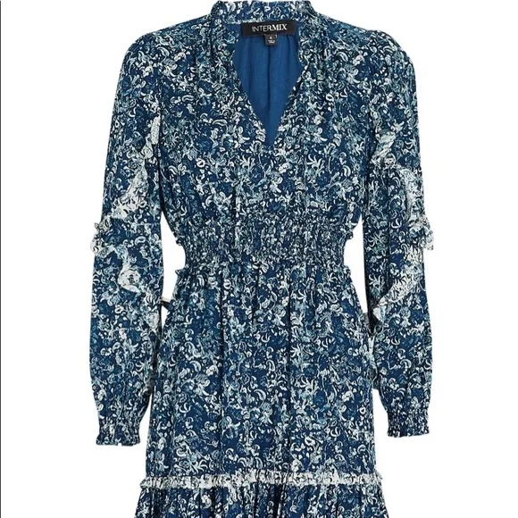 dull blue dress Dusty Blue Chiffon Gown | Liylah main image 1
